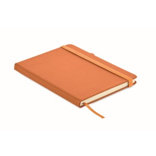 Libreta con boli rayado reciclada con tapa rígida personalizada